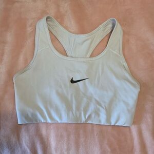 Nike White Sports Bra with Racerback Design